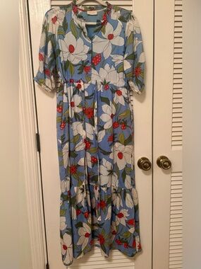 Banjanan floral magnolia ‘Betty’ maxi dress size XS